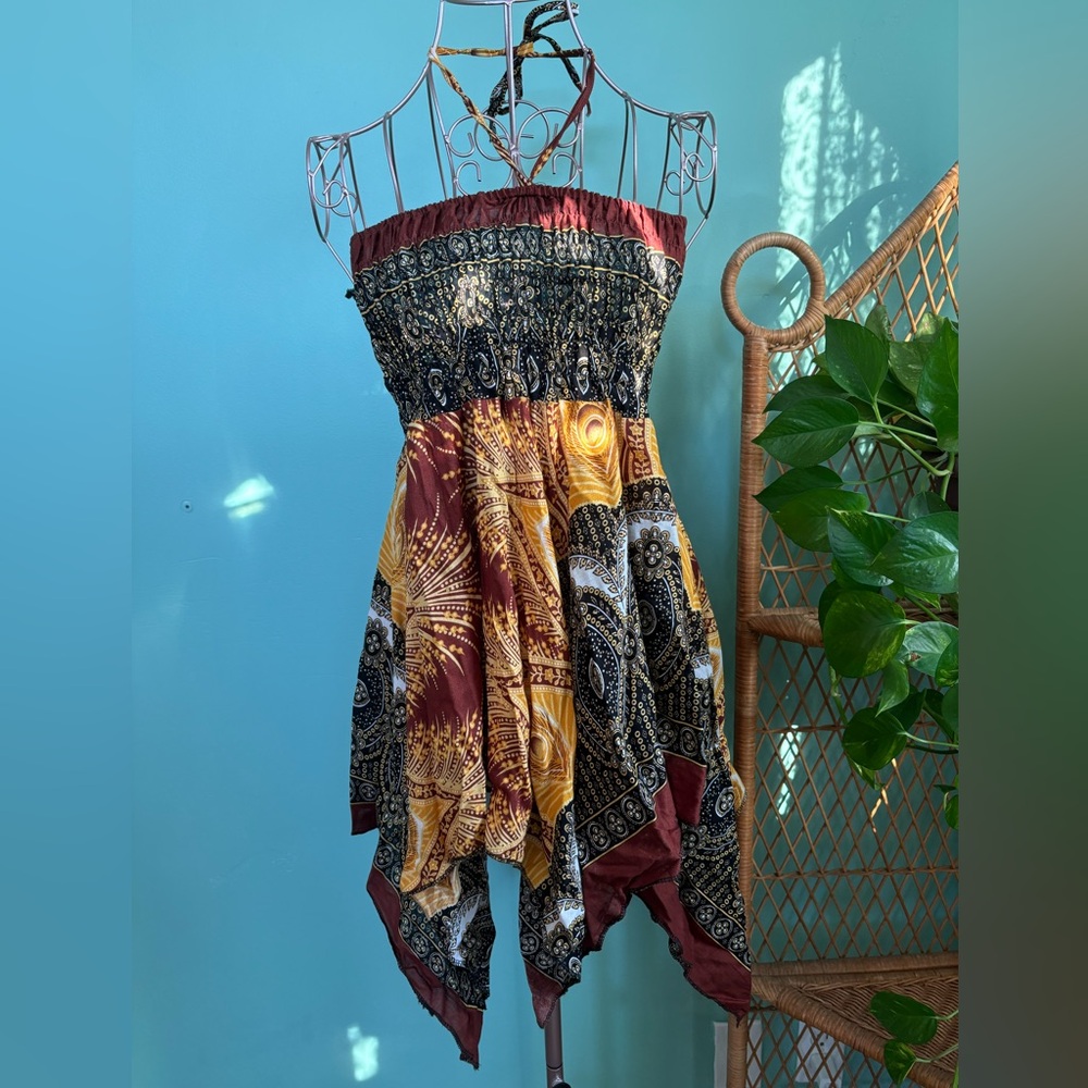 Halter tie Boho Tunic (XS-L)